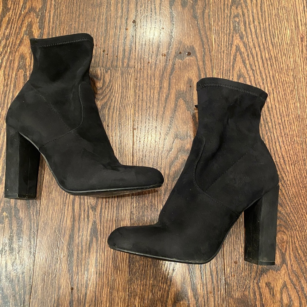 Plain Black Booties